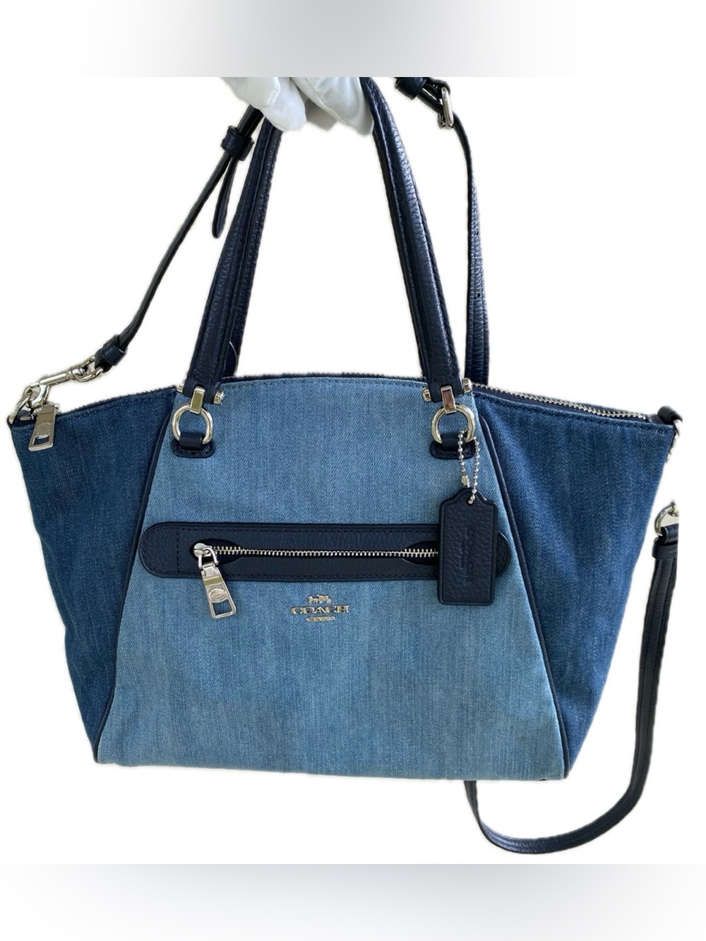 Coach 😍 Denim Prairie Satchel EUC!